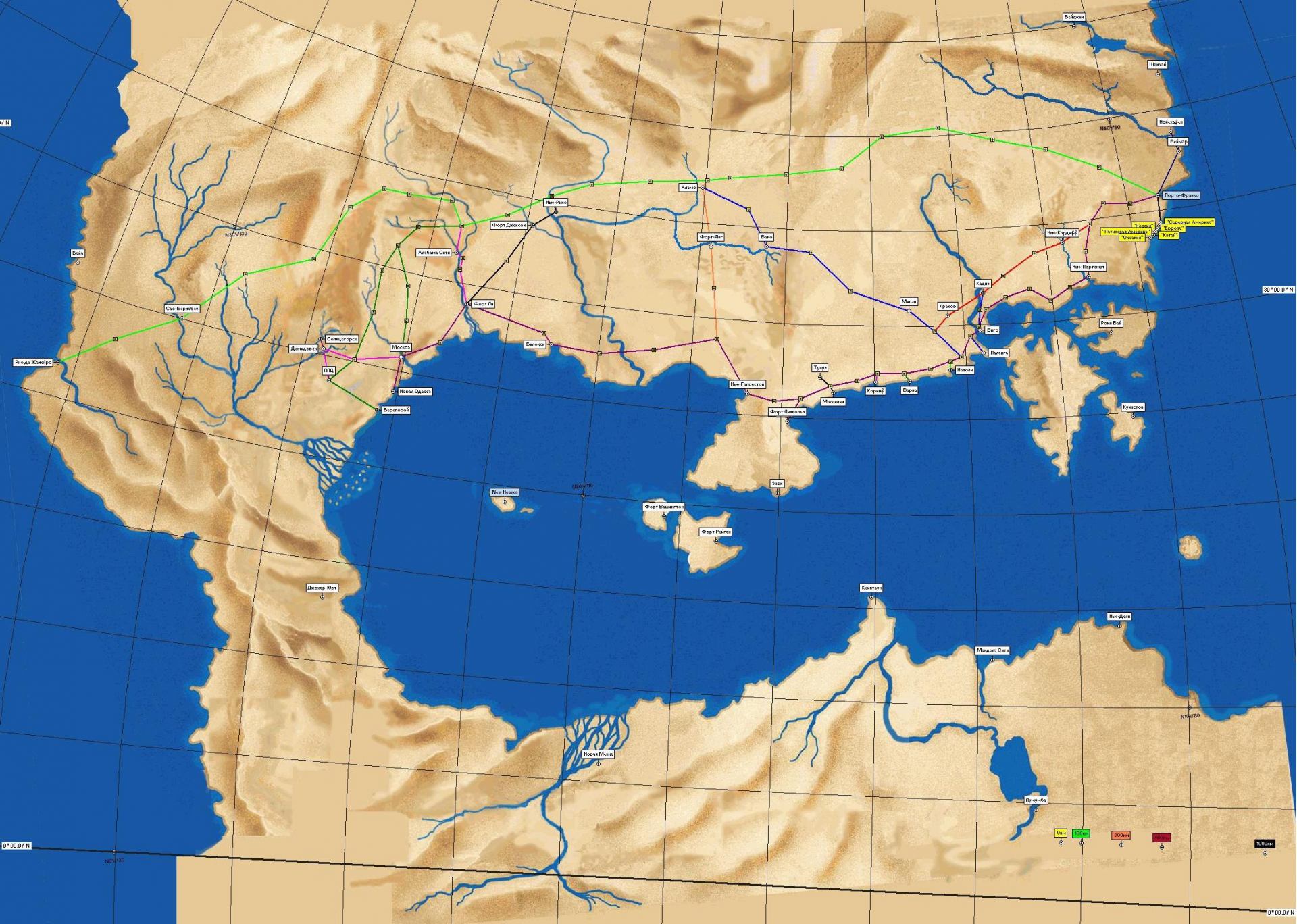 Земля лишних карта подробная